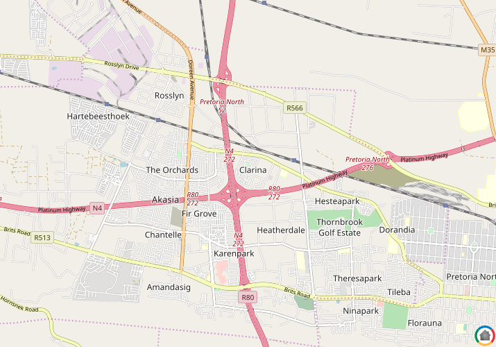 Map location of Clarina